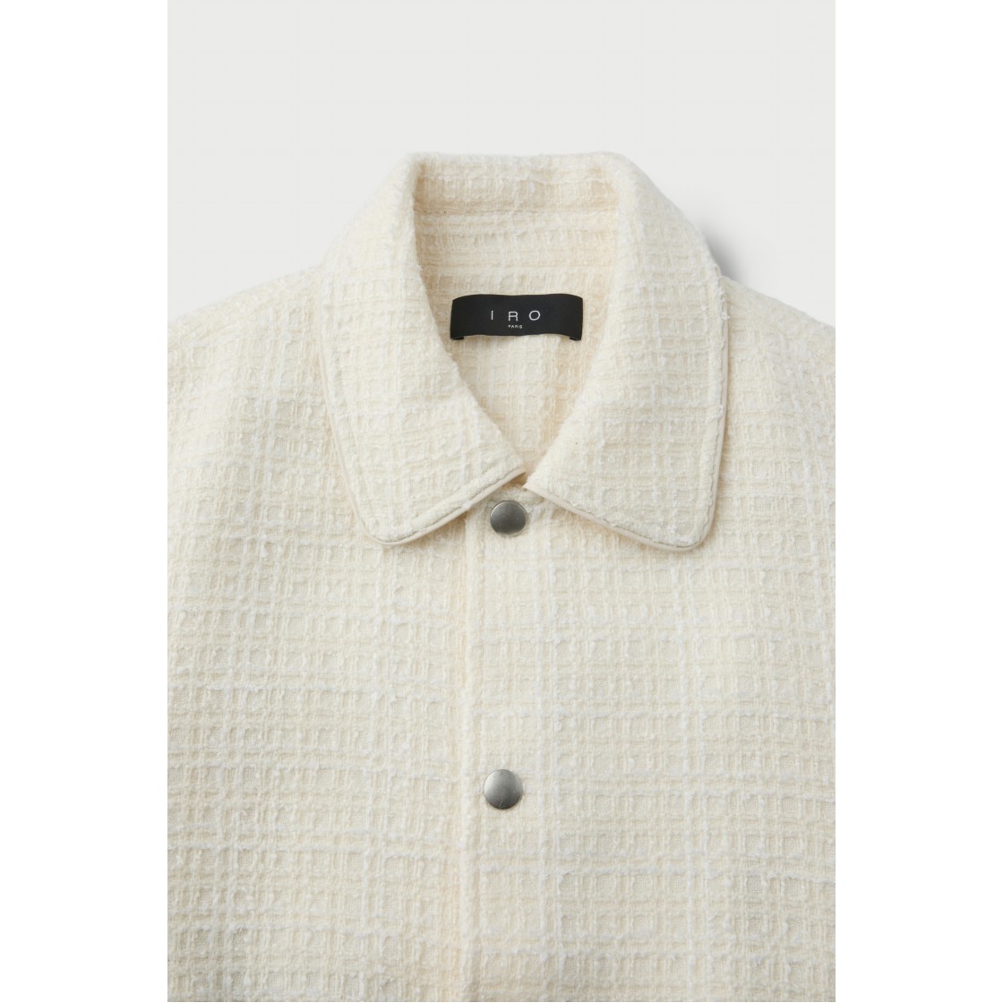 이로 로 필리파 니트 텍스처드 카라 자켓 아이보리(Iro Ro Philippa Knit Textured Collar Jacket Ivory) - 4