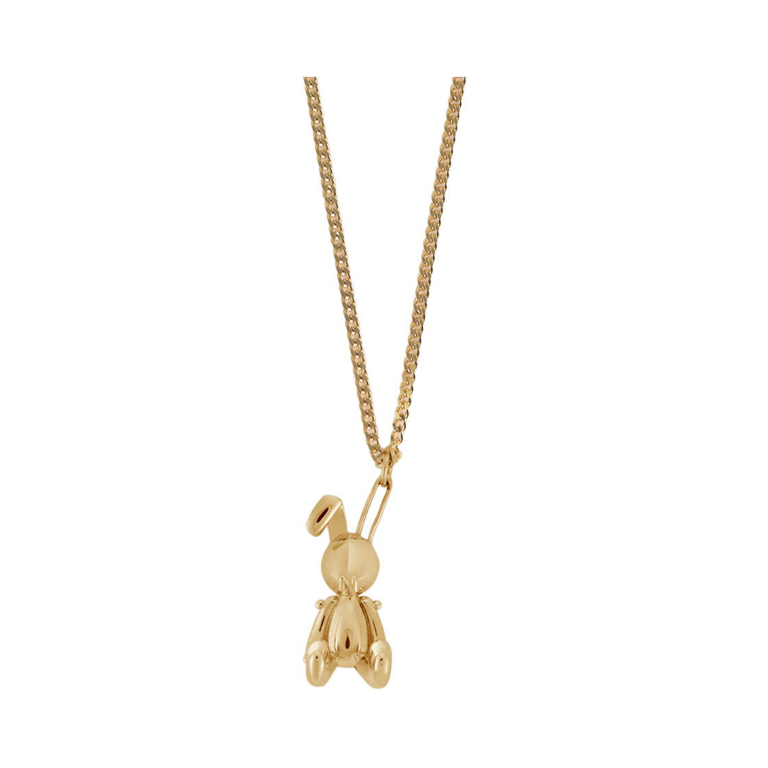 NONENON-294 Nonenon Mini Bunny Necklace Gold