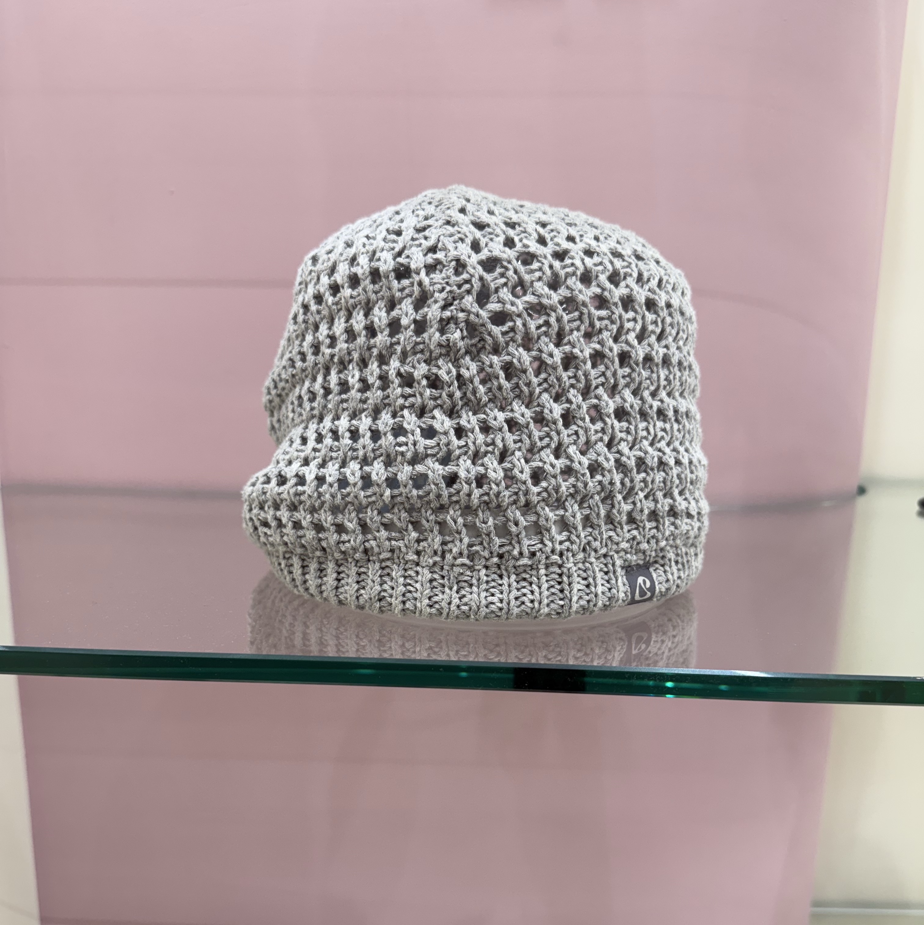 COYSEIO String Net Beanie Melange Grey 착용 스타일