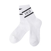 Iro Iro Line Logo Socks White