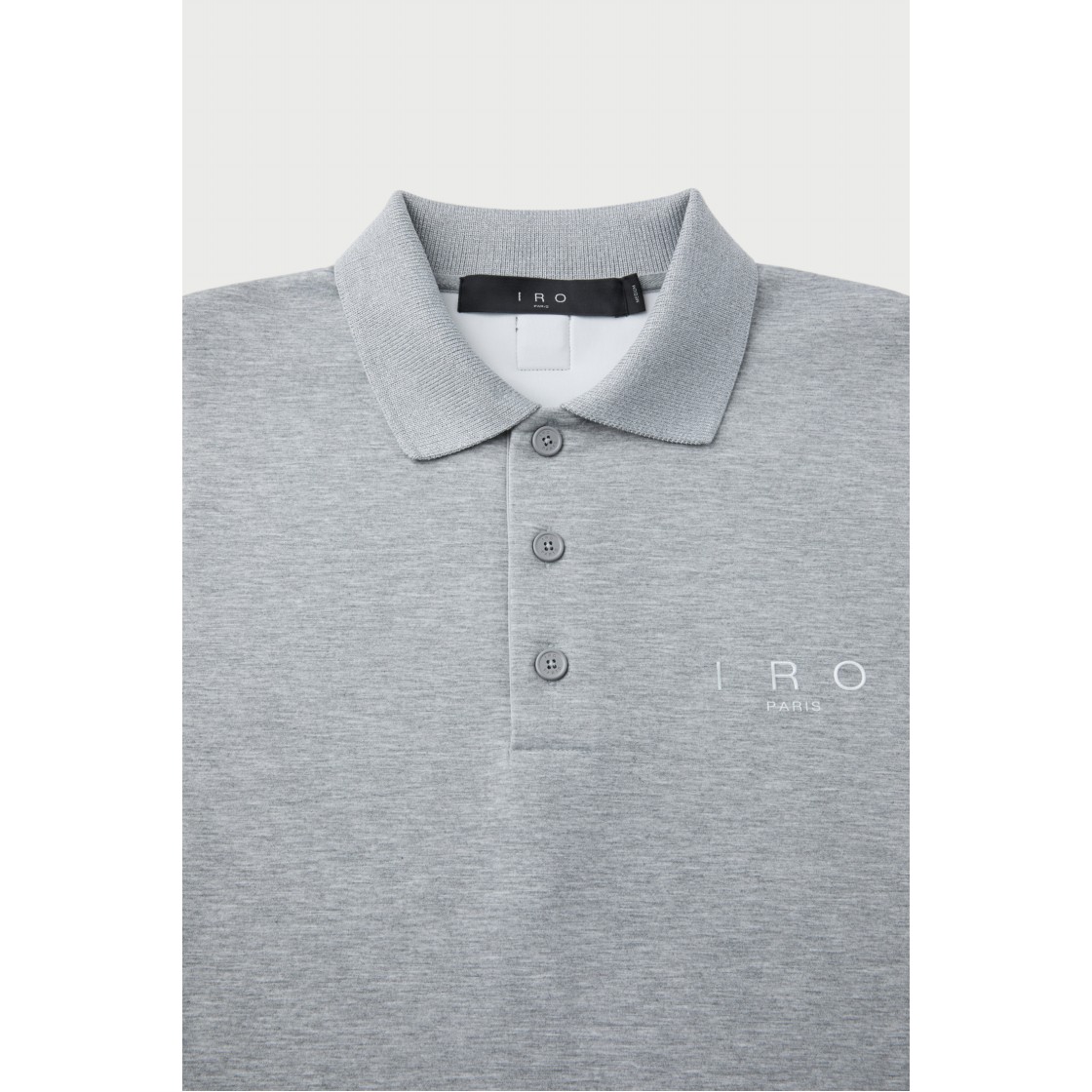 이로 에바지옹 오버핏 카라 반팔 쿠션 티셔츠 그레이(Iro Evasion Oversized Collar Short Sleeve Cushion T-Shirt Gray) - 4