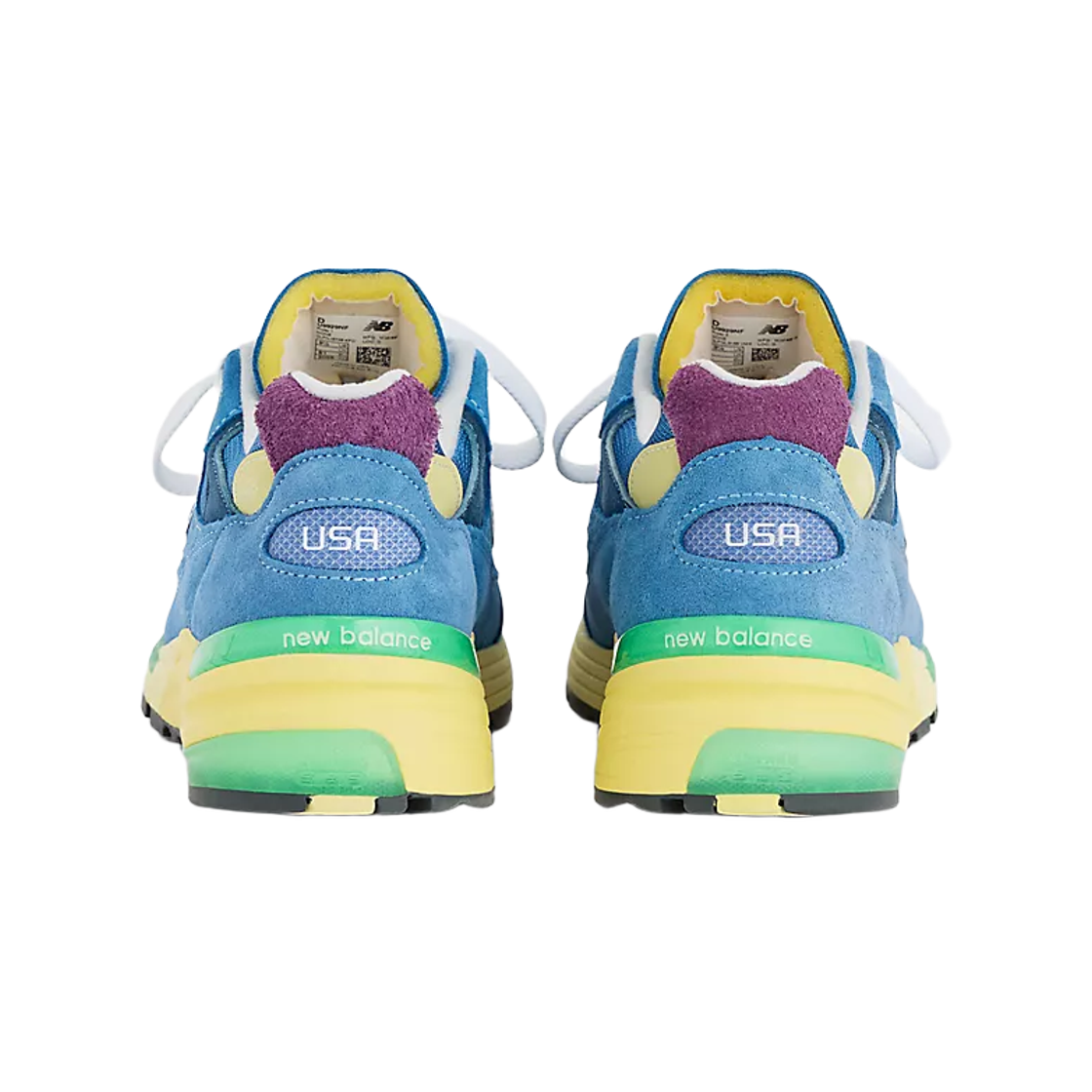 뉴발란스 992 메이드 인 USA 씨 스톤 그린 애플(New Balance 992 Made in USA Sea Stone Green Apple) - 3