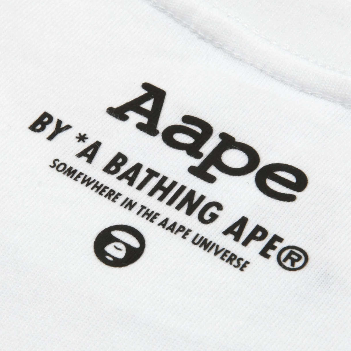 에이프 베이직 티 화이트 - 26SS(AAPE Basic Tee White - 26SS) - 4