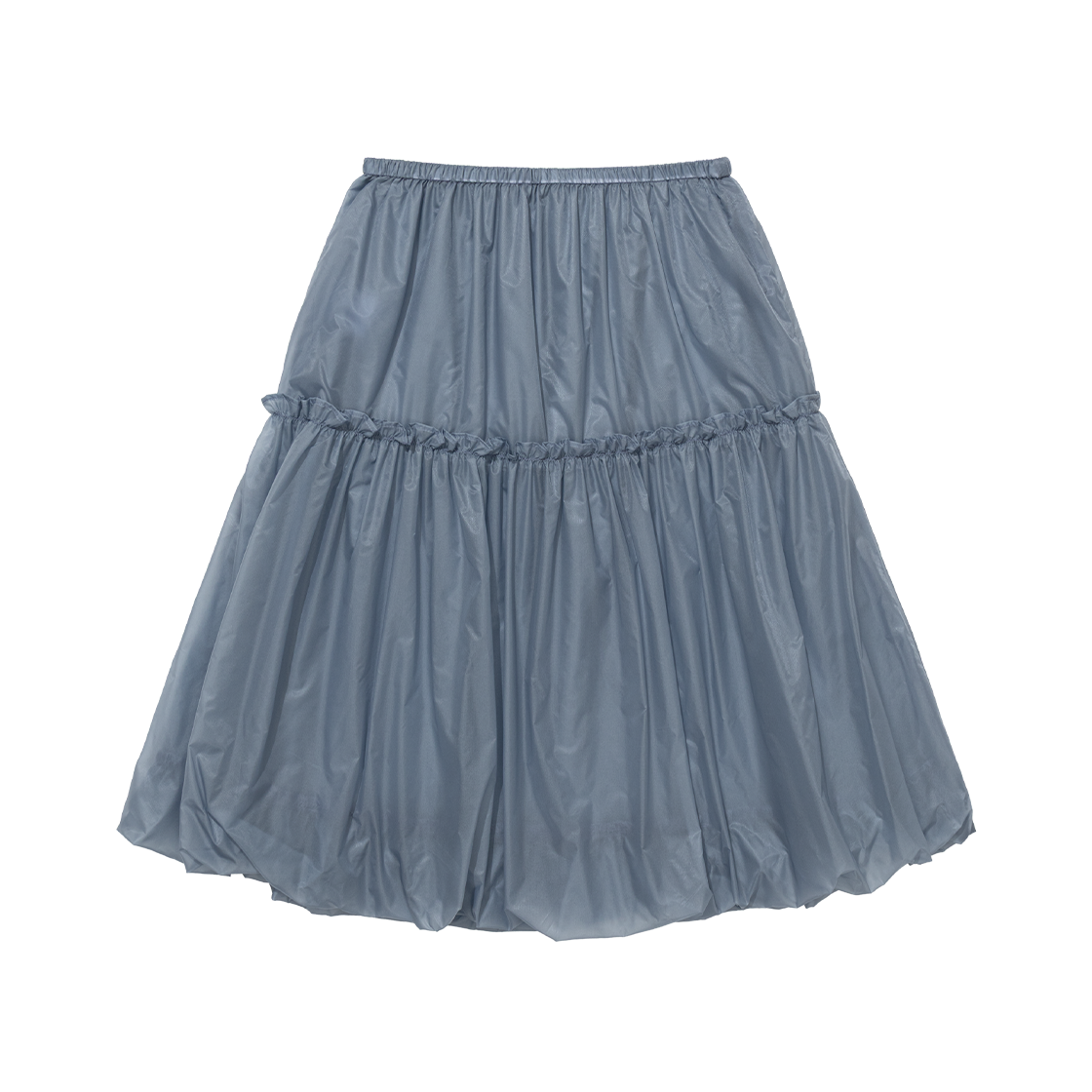 어글리쉐도우 샤이닝 펌킨 미디 스커트 블루(UGLYSHADOW Shining Pumpkin Midi Skirt Blue) - 2