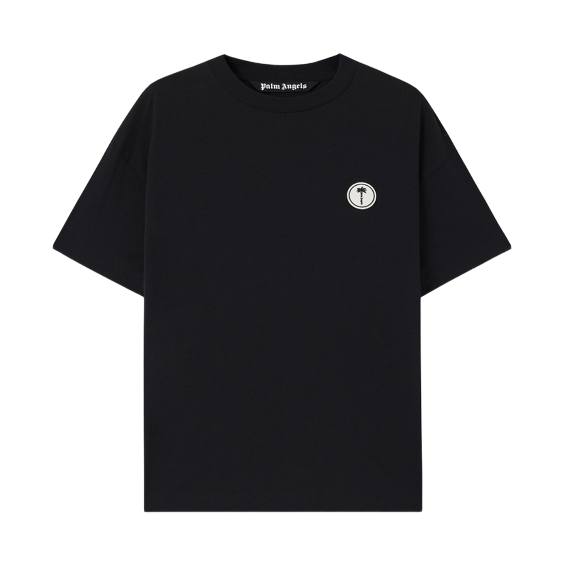 팜엔젤스 트리 로고 레귤러 티셔츠 - 블랙 오프 화이트(Palm Angels Tree Logo Regular Tee - Black Off White)