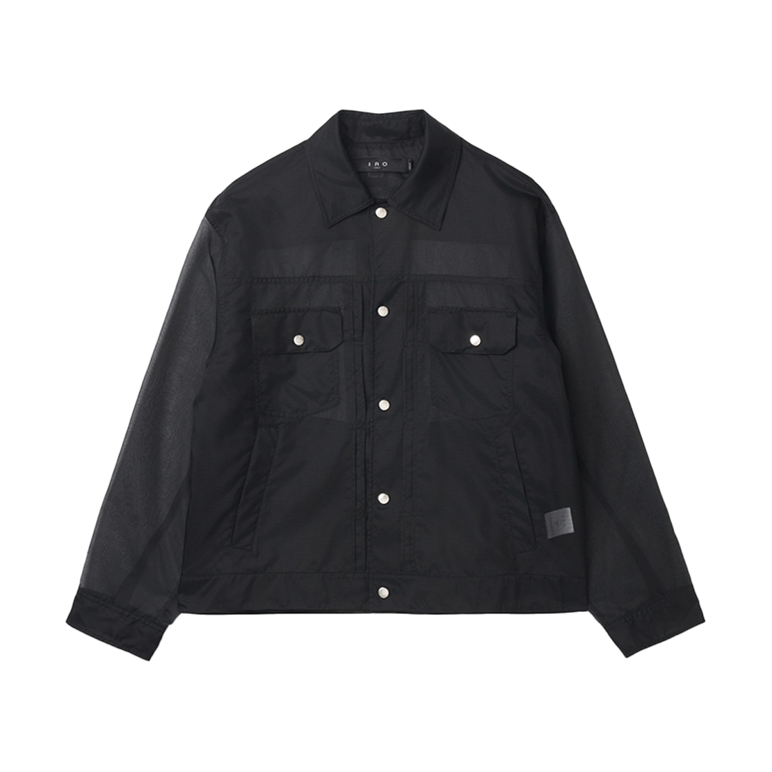 이로 에어론 시어 립스탑 트러커 블랙(Iro Aeron Sheer Ripstop Trucker Jacket Black) - 1