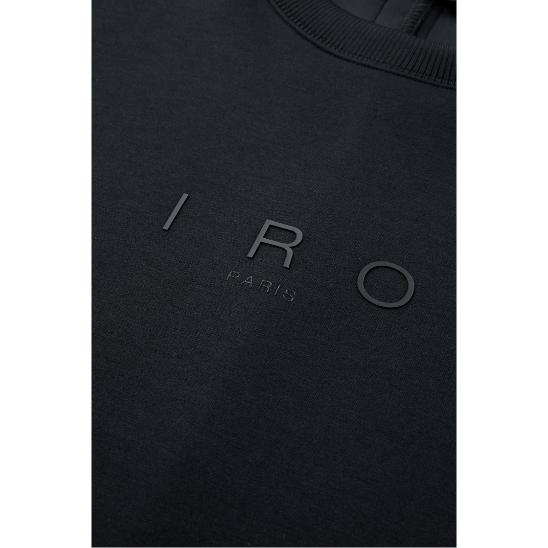이로 바지옹 라운드 반팔 쿠션 티셔츠 블랙(Iro Vasion Round Short Sleeve Cushion T-Shirt Black) - 5