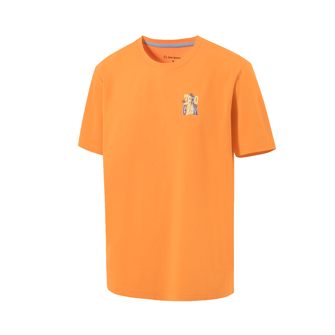 제로그램 SOLAR TRAIL Sorona 백그래픽 반팔 티셔츠(ZEROGRAM Solar Trail Sorona Back Graphic SS Orange) - 2