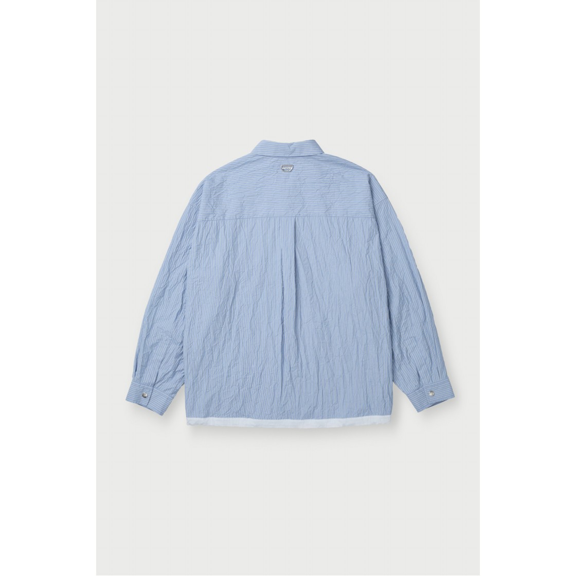 이로 스트라이프 크리즈 유틸리티 셔켓 라이트 블루(Iro Stripe Crease Utility Shacket Light Blue) - 4