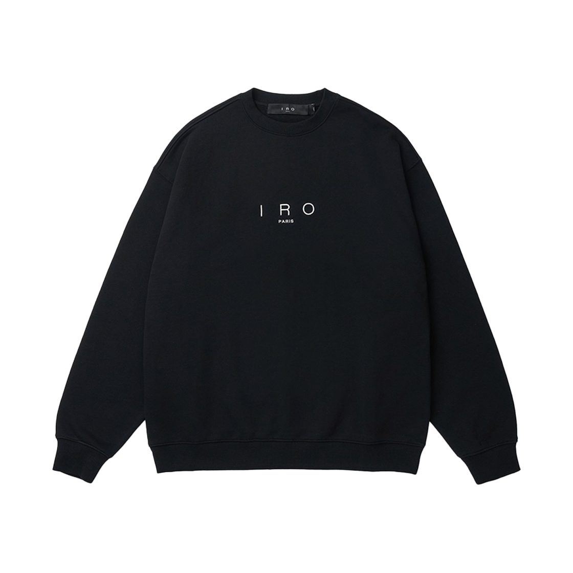 이로 플라콘 베이직 로고자수 스웨트셔츠 블랙(Iro Flacon Basic Logo Embroidered Sweatshirt Black)