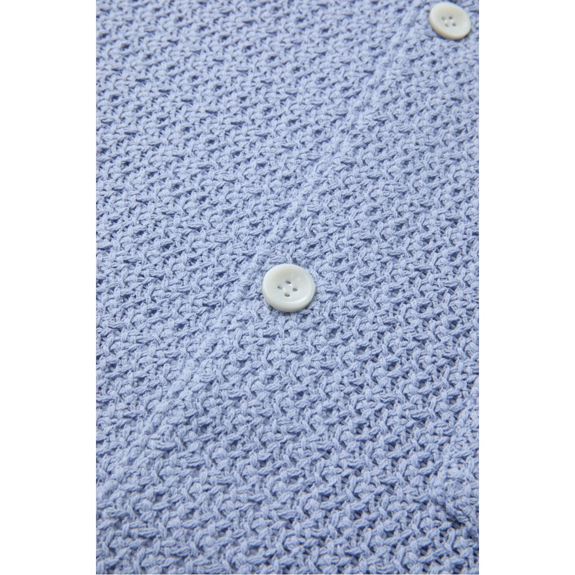 이로 베르뒤르 크로쉐 반팔 자수 셔츠 라이트 블루(Iro Verdures Crochet Short Sleeve Embroidered Shirt Light Blue) - 6