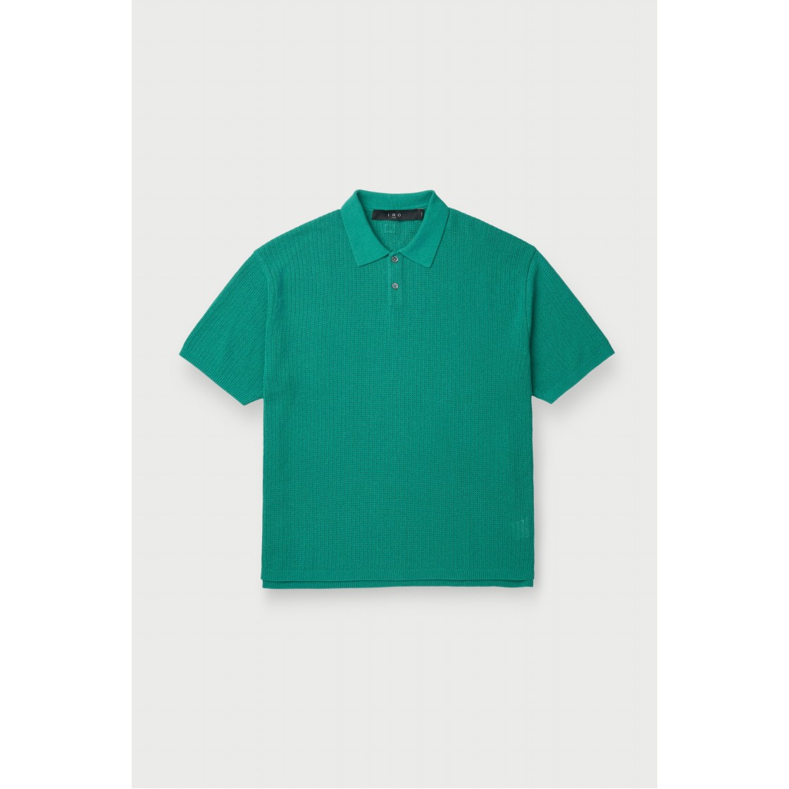 이로 린 미니멀 조직 변형 카라 반팔 니트 민트(Iro Ligne Minimal Texture Variation Collar Short Sleeve Knit Mint) - 3