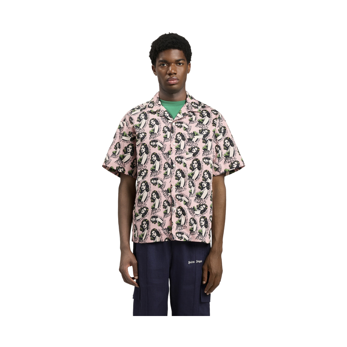 팜엔젤스 핀업 올오버 루즈 볼링  셔츠 -  핑크 멀티컬러(Palm Angels Pinup Allover Loose Bowling Shirt - Pink Multicolor) - 2