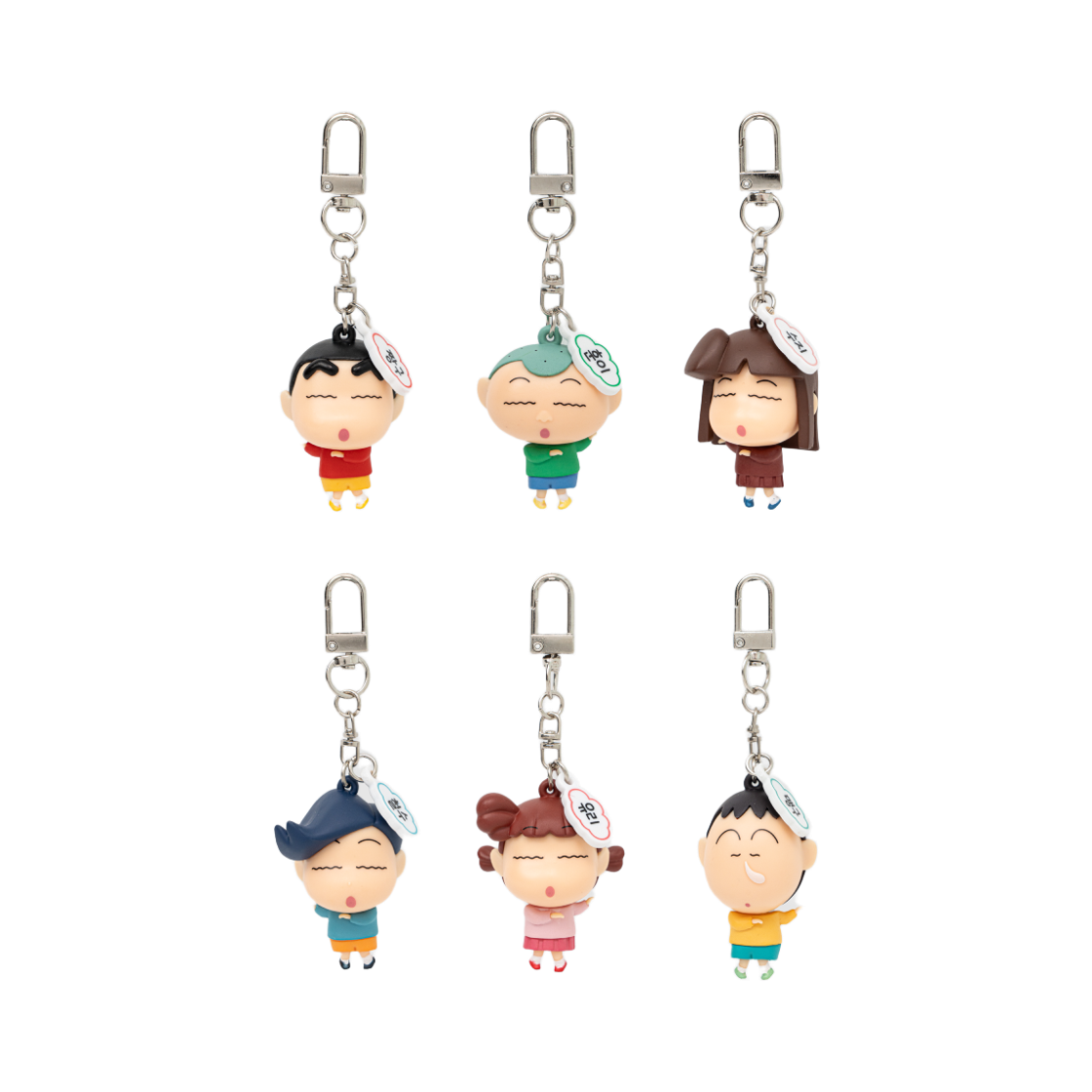 애니모어 짱구는못말려 떡잎유치원 울라울라 댄스키링 6종(Animore CRAYON SHINCHAN Oola Oola Dance Keyring) - 1