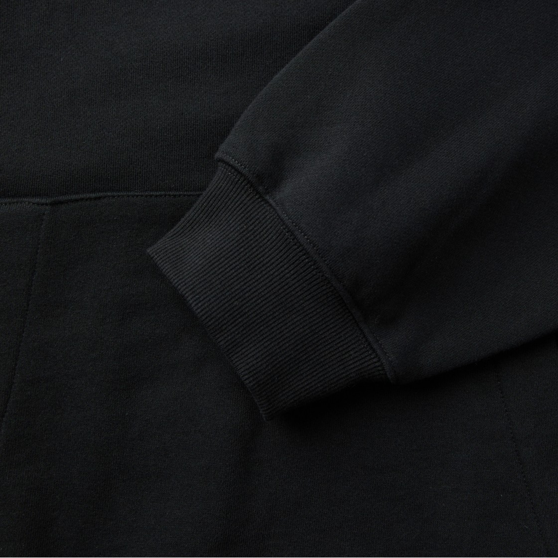 이로 베셀스 베이직 로고자수 스웻후디 블랙(Iro Vessels Basic Logo Embroidered Sweat Hoodie Black) - 5