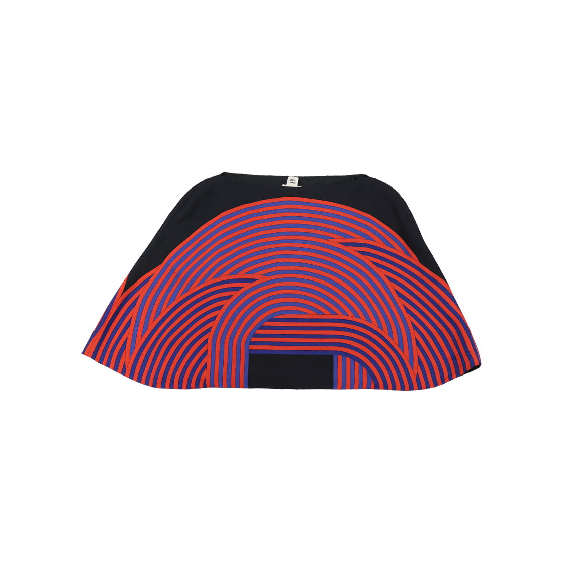ITLPGBVRQ9QJ Hermes Silky Cape Silk Black Red Blue