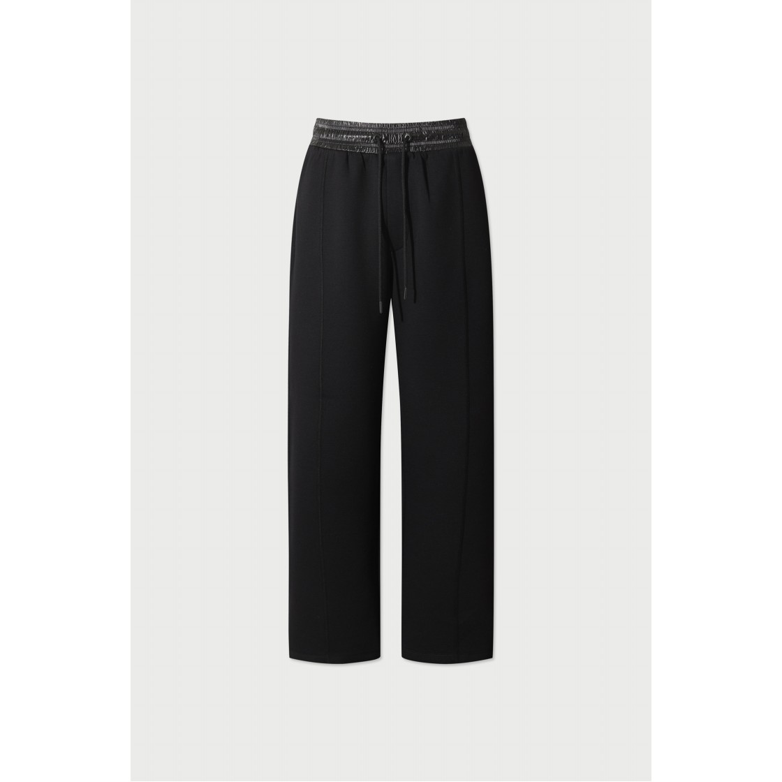 이로 바그 쿠션지 와이드 스트레이트 핏 팬츠 블랙(Iro Vague Cushion Fabric Wide Straight Fit Pants Black) - 5