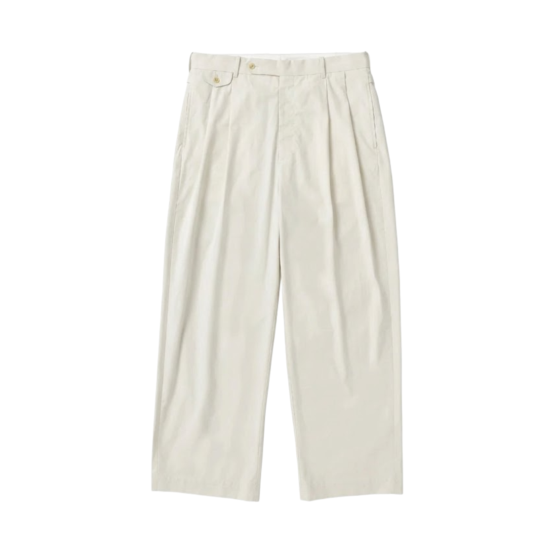 아프레쎄 하이 덴시티 웨더 클로스 트라우저 에크루 - 26SS(A.Presse High Density Weather Cloth Trousers Ecru - 26SS)