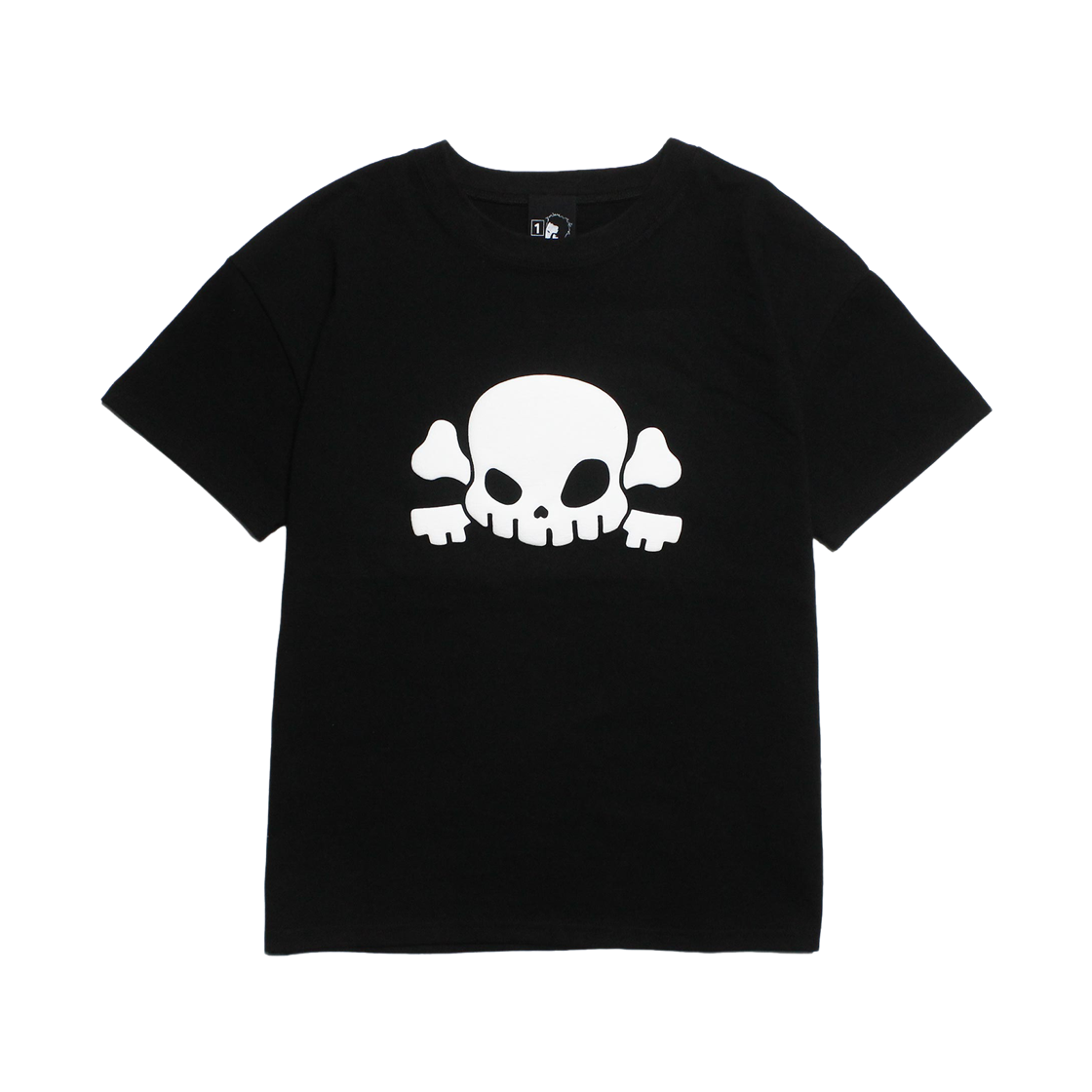 키미저리 스컬 크로스 키스 크롭 티셔츠 블랙(Keymisery Skull Cross Key's Crop T-Shirt Black)