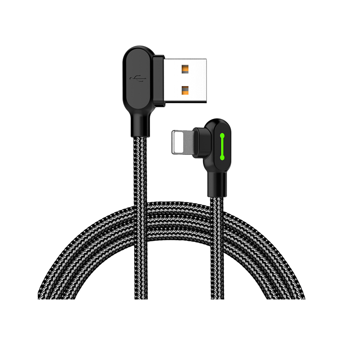 맥도도 90도 라이트 8핀 케이블 1.8m CA467(Mcdodo 90° Light USB-A to 8pin Chaging Cable 1.8m CA467)