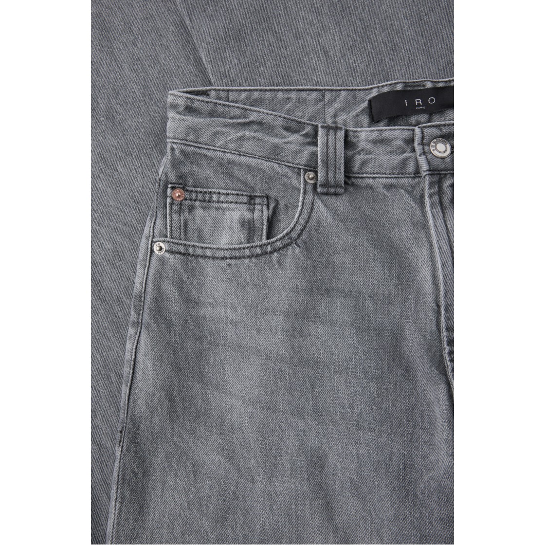 이로 와이드 데님 팬츠 그레이(Iro Wide Denim Pants Gray) - 5