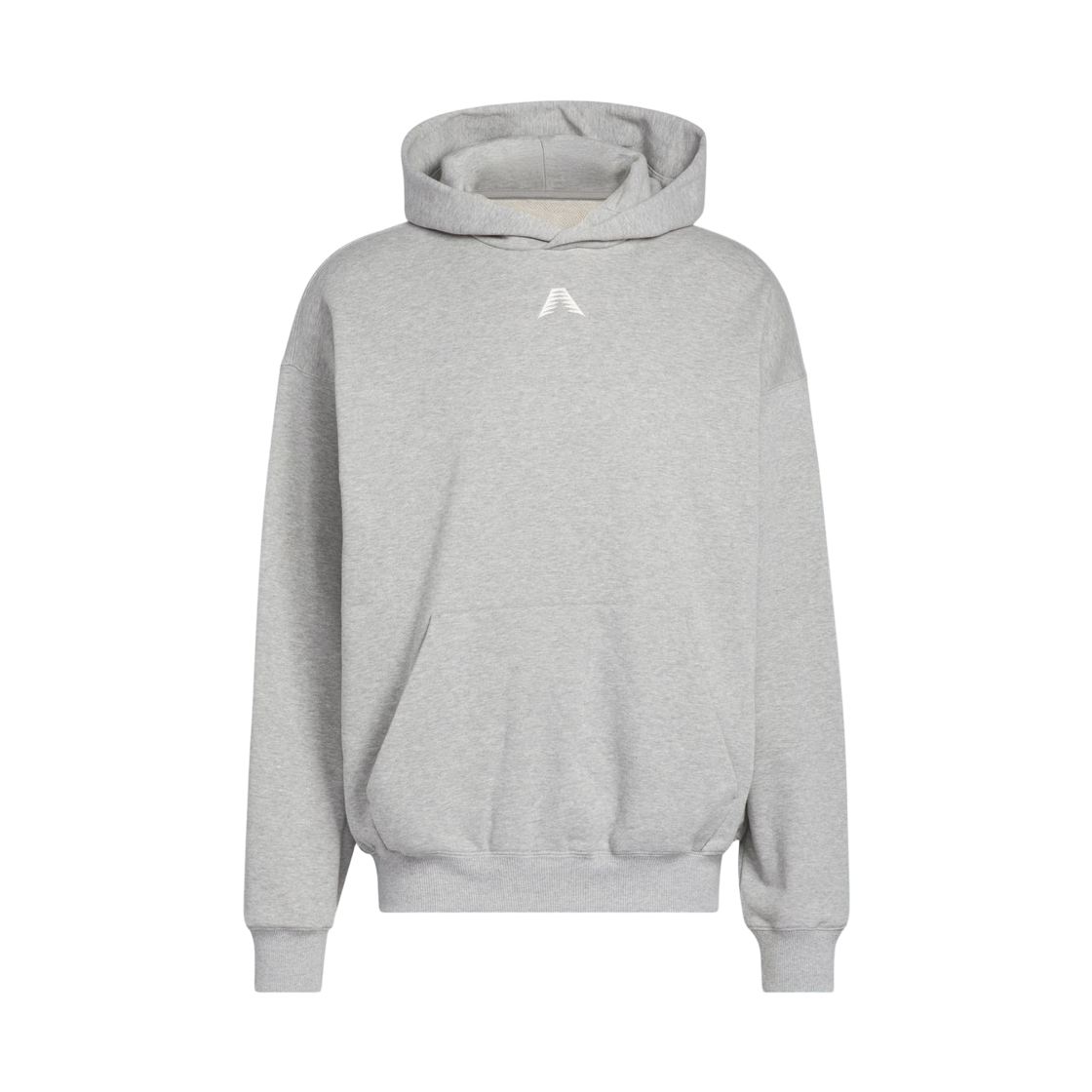 JY3974 Adidas Anthony Edwards Seasonal Graphic Hoodie Medium Grey Heather - KR Sizing