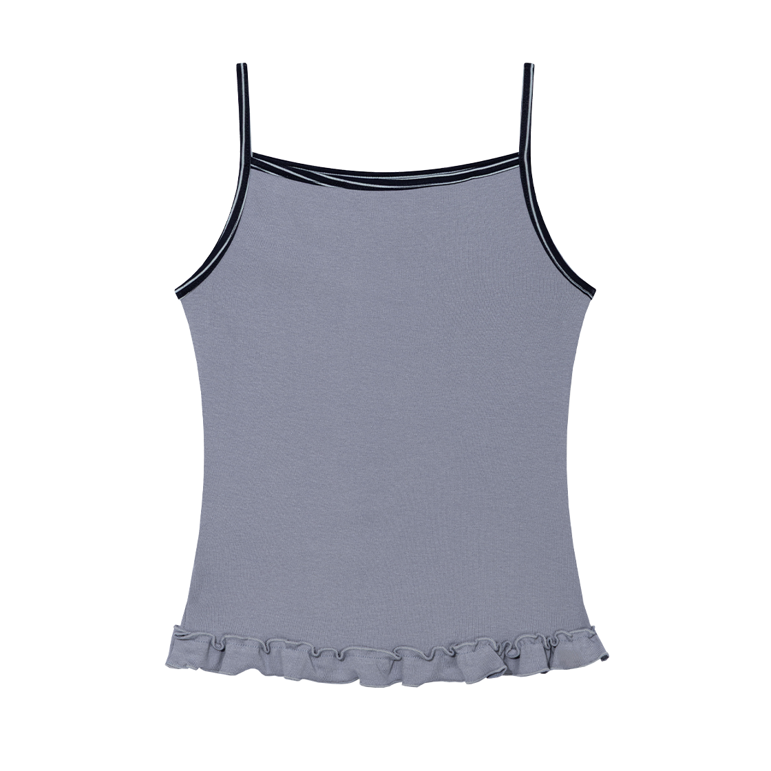 MID054 UGLYSHADOW St Frill Contrast Sleeveless Blue