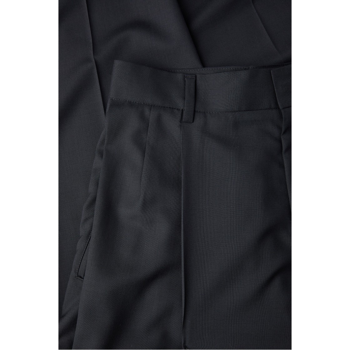 이로 스트라토 울 셋업 레이어 팬츠 블랙(Iro Strato Wool Setup Layered Pants Black) - 5