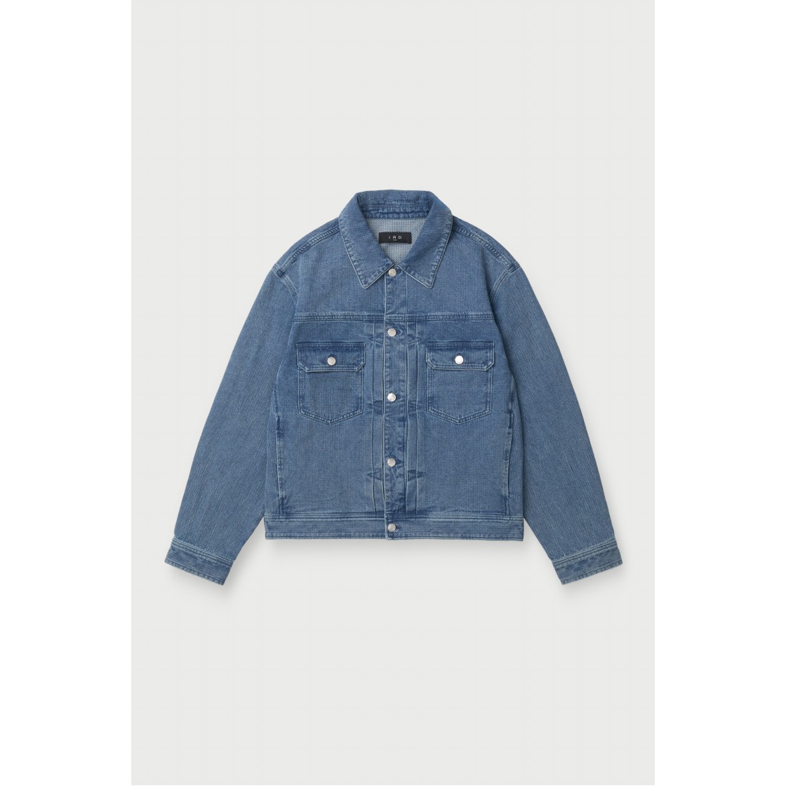이로 카신 워시드 데님 트러커 자켓 블루(Iro Cassine Washed Denim Trucker Jacket Blue) - 2
