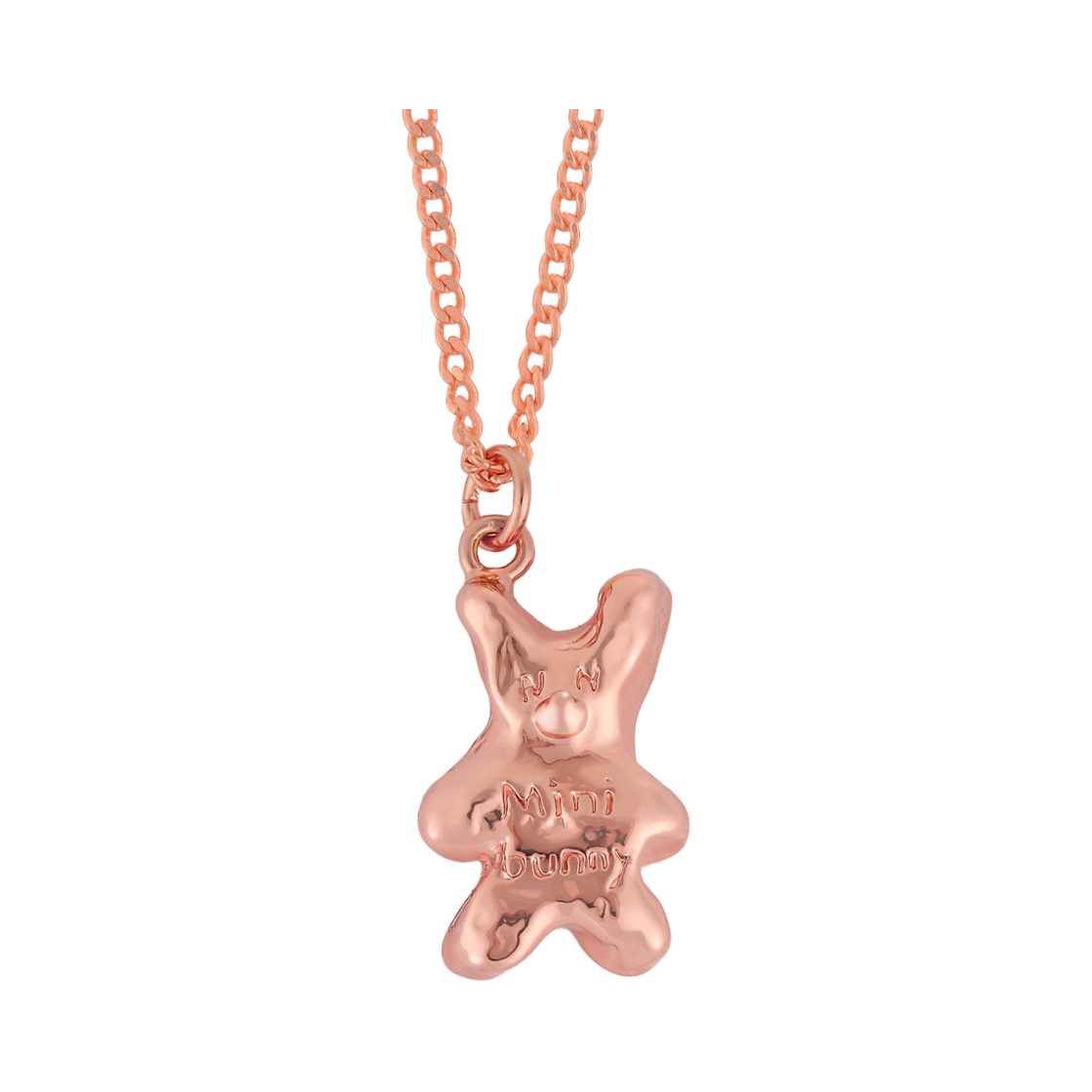 NONENON-273 Nonenon Mini Bunny2 Necklace Silver925 (18K Rosegold Plated)