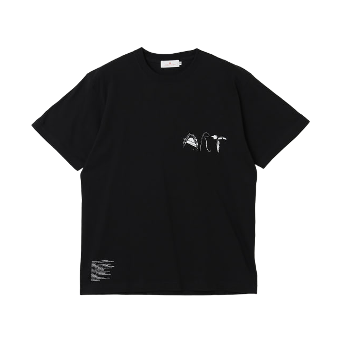 28-08-0008-049 Beams Cultuart x Heijiro Yagi Art T-Shirt Black