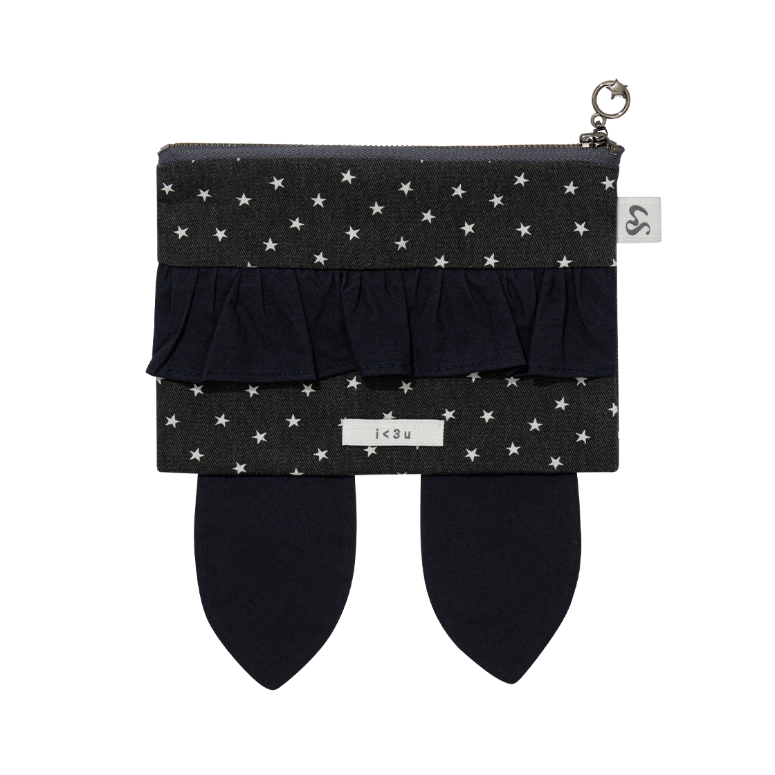 MID025 UGLYSHADOW Rabbit Star Pouch Charcoal