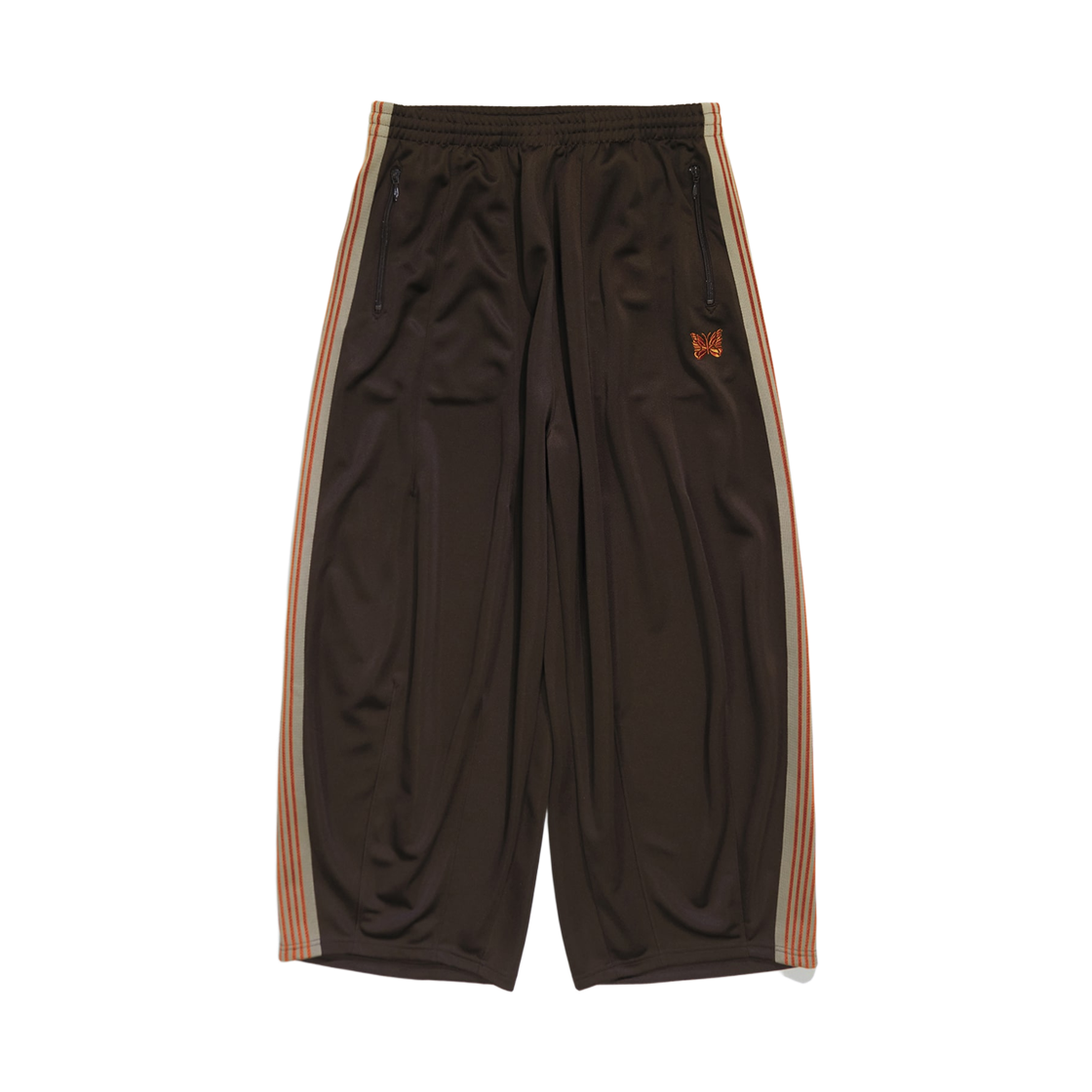 RW1588 Needles x Studious H.D. Poly Smooth Track Pants Brown