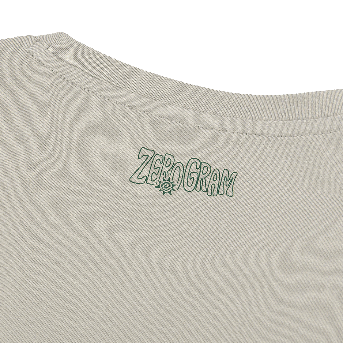제로그램 SOLAR TRAIL Sorona 그래픽 반팔 티셔츠(ZEROGRAM Solar Trail Sorona Graphic SS Beige) - 4