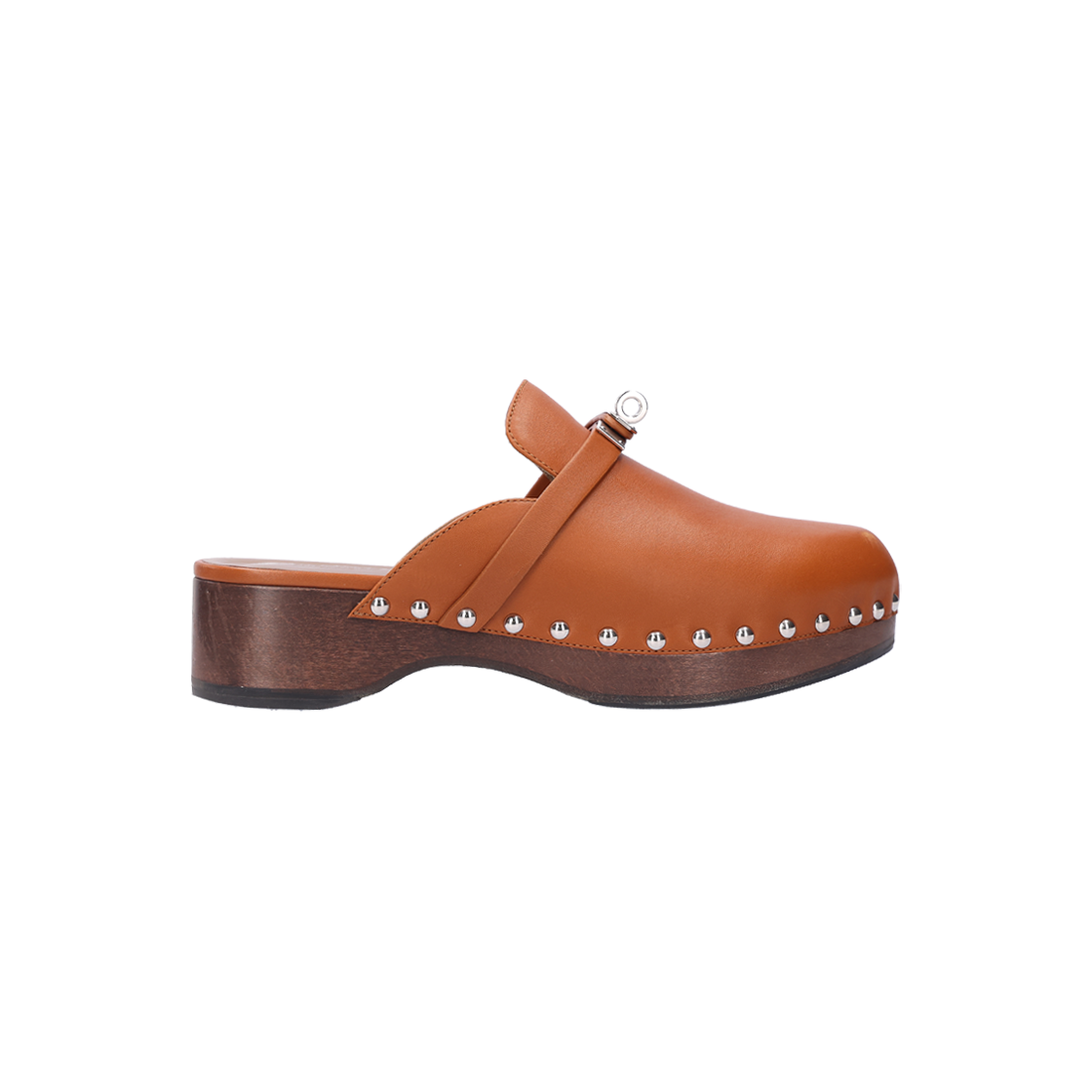 IT8BL76SINWO Hermes H211078Z Calotta Mules Brown Calfskin