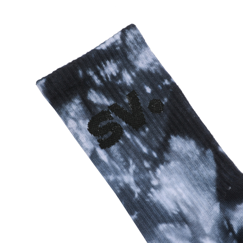 사운드바이브 타이다이 크루 삭스 검정색(soundvibe Tie dye Crew Socks Black) - 4