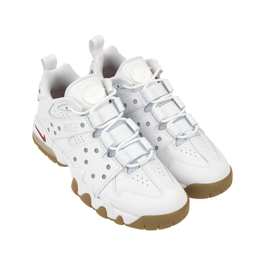 나이키 x 슈프림 SB 에어 맥스 2 CB 94 로우 화이트 바시티 레드 화이트 검 라이트 브라운(Nike x Supreme SB Air Max 2 CB 94 Low White Varsity Red White Gum Light Brown) - 4