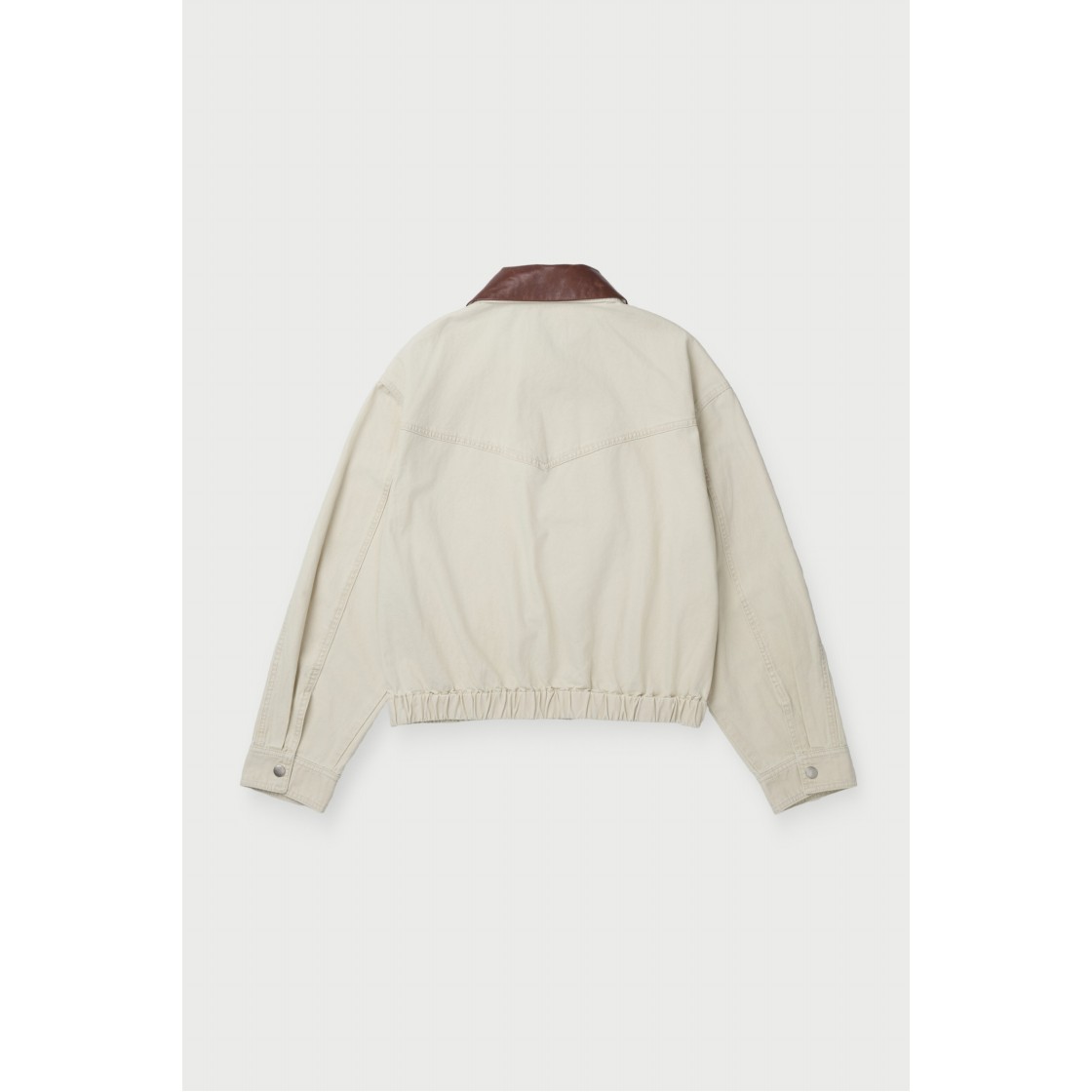 이로 엘레피 레더 칼라 워크 블루종 베이지(Iro Elefie Leather Collar Work Blouson Beige) - 3