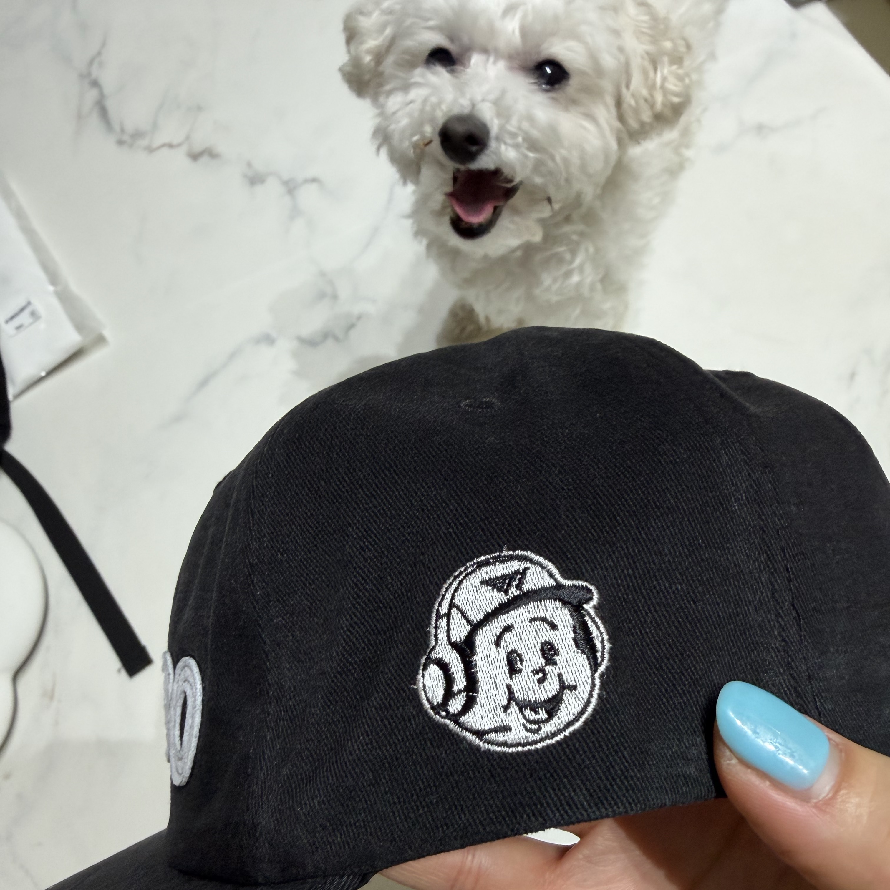 BDNS x T1 DUMBO Logo Cap Black 착용 스타일