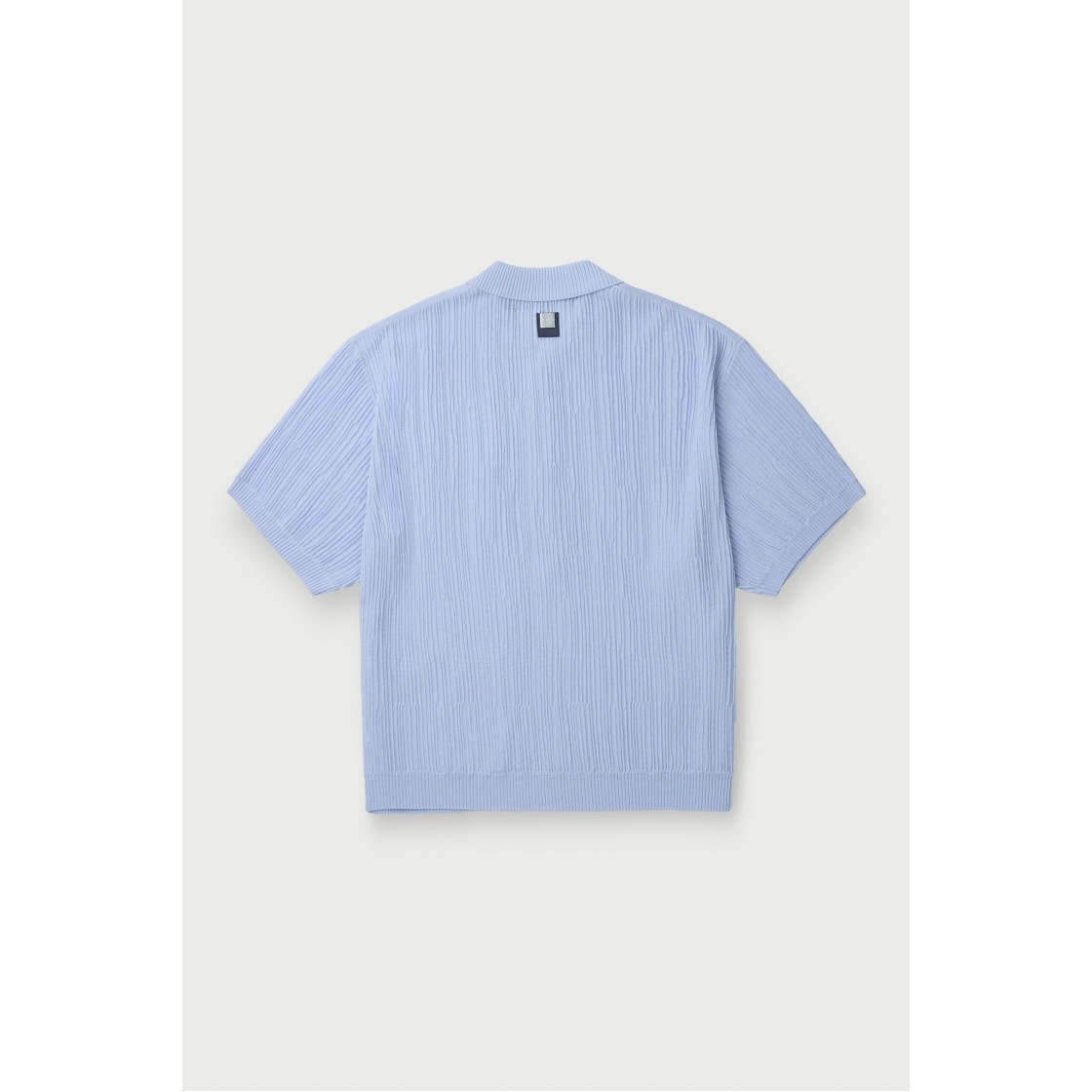 이로 스플리츠 니트 플리츠 반팔 셔츠 라이트 블루(Iro Spleats Knit Pleats Short Sleeve Shirt Light Blue) - 4