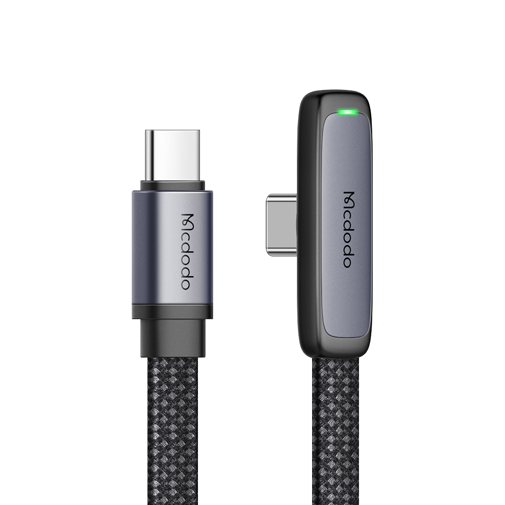 맥도도 TR 90도 라이트 C타입 to C타입 PD 고속충전 케이블 1.8m CA336(Mcdodo Ultra Slim Elbow C to C PD Fast Charging Cable 1.8m CA336)