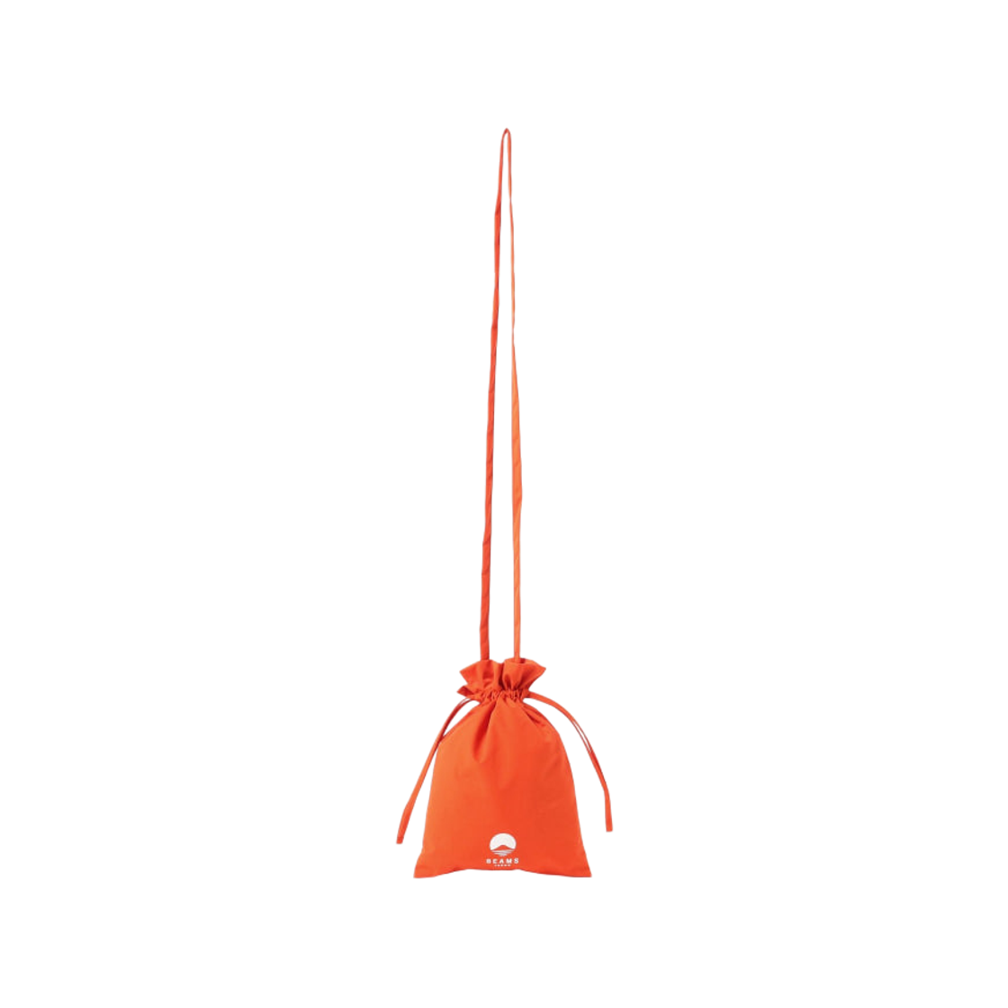 빔즈 재팬 로고 드로우스트링 숄더백 오렌지(Beams Japan Logo Drawstring Shoulder Bag Orange)