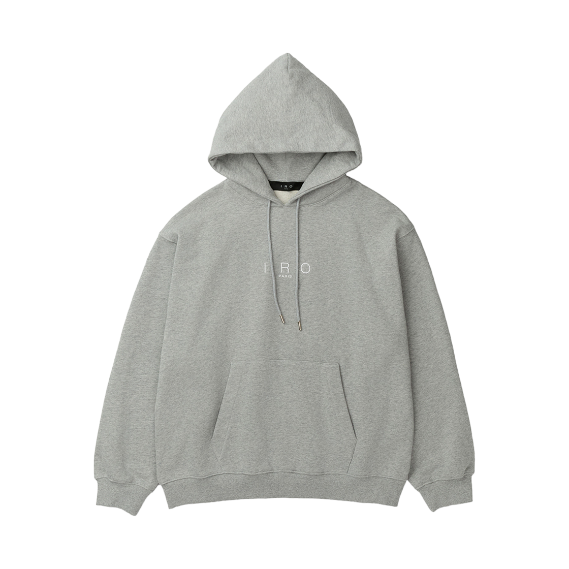 이로 베셀스 베이직 로고자수 스웻후디 그레이(Iro Vessels Basic Logo Embroidered Sweat Hoodie Gray)