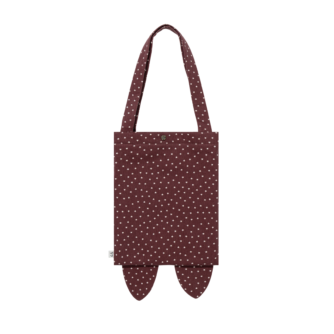 어글리쉐도우 레빗 스타 리버시블 에코 백 버건디(UGLYSHADOW Rabbit Star Reversible Eco Bag Burgundy) - 3