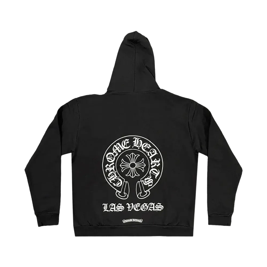 - Chrome Hearts  Horseshoe Logo Fleece Zip Up Hoodie Black - Las Vegas Exclusive