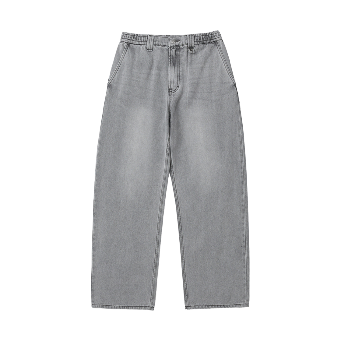 이로 밴딩 루즈핏 데님 팬츠 그레이(Iro Banding Loose Fit Denim Pants Gray)
