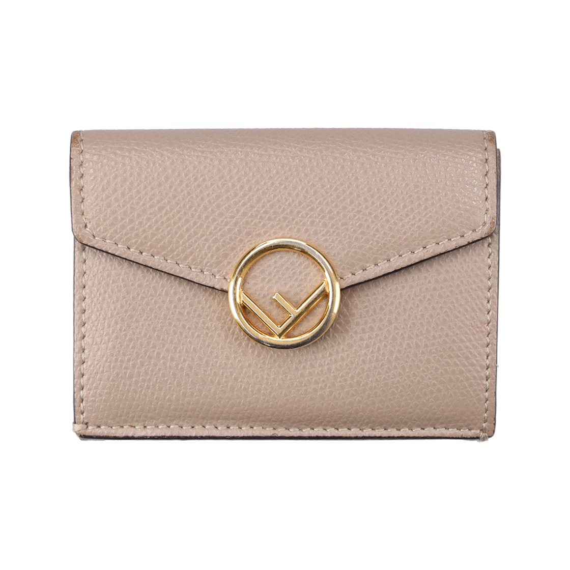 펜디 8M0395 에프 이즈 펜디 마이크로 트리폴드 지갑 카프스킨 베이지(Fendi Micro Tri-Fold Wallet in Beige Calfskin)