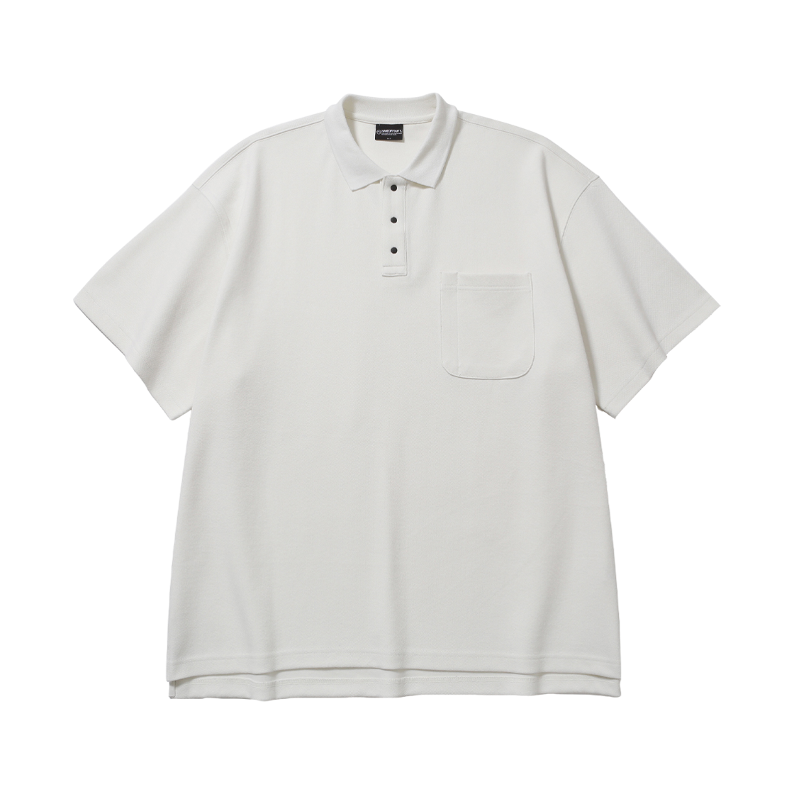 HOD26-01-TS007-IV HAVEOFFDUTY Pen Pocket Polo Neck T-shirts Ecru
