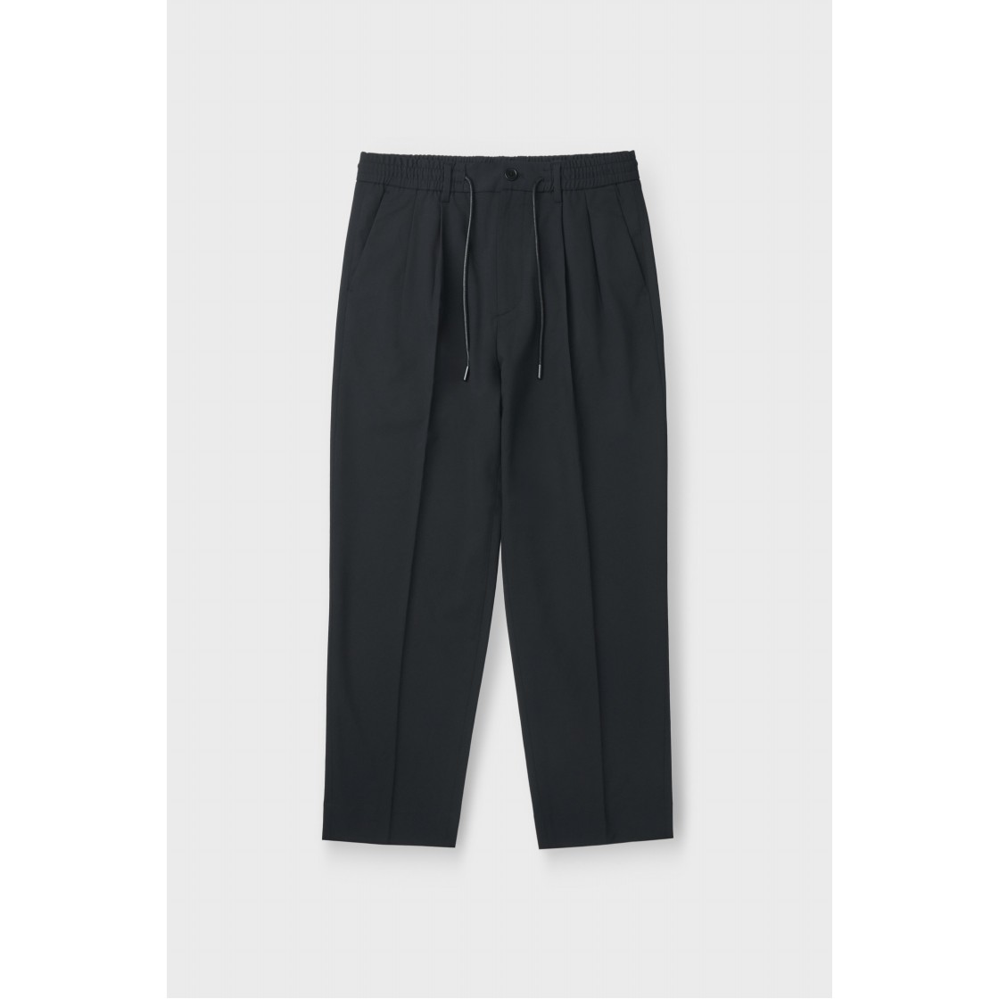 이로 세피아 경량 스트레쳐블 투턱 밴딩 팬츠 블랙(Iro Sepia Lightweight Stretchable Two-Tuck Banding Pants Black) - 2