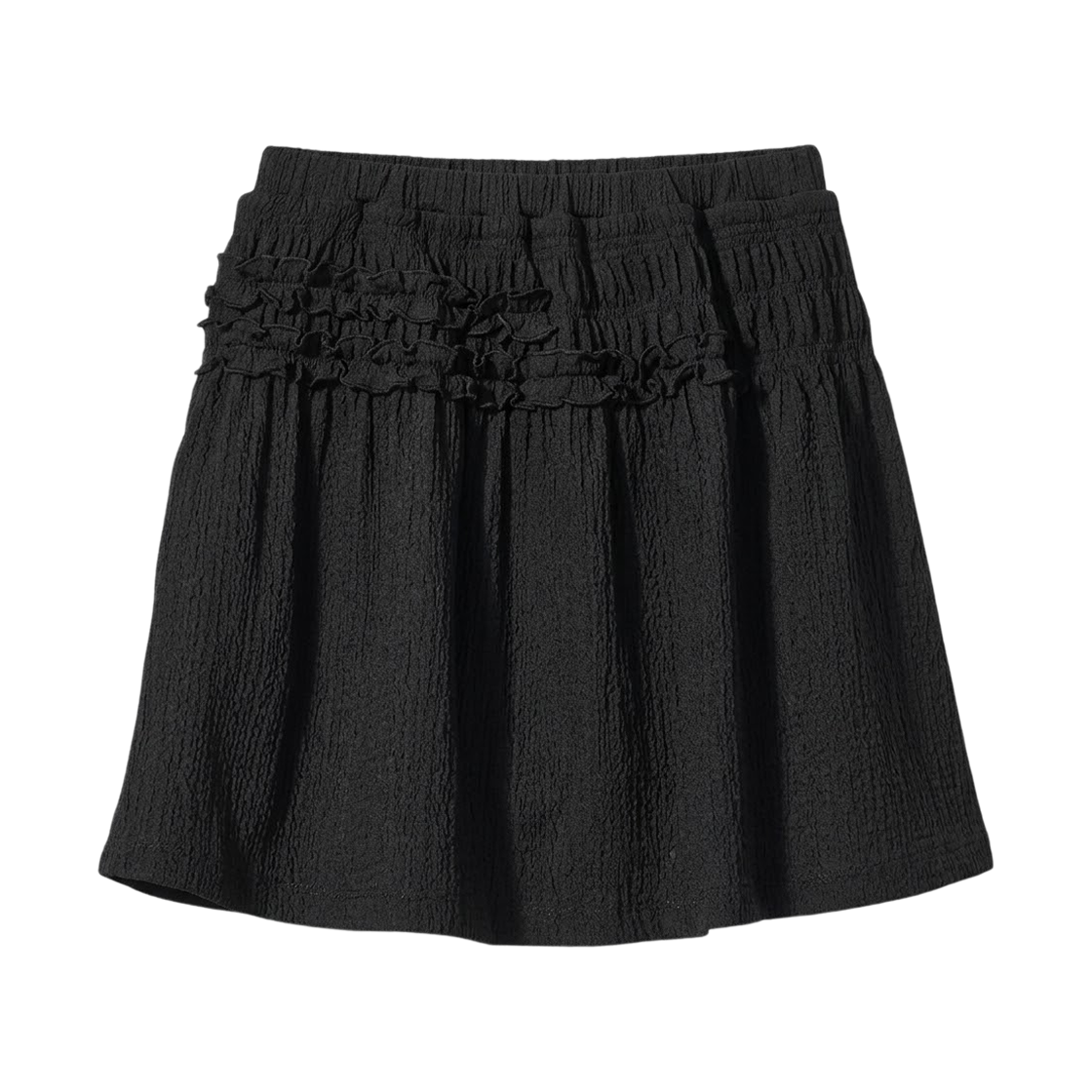 (키즈) 유니클로 x 세실리에 반센 셔링 스코트 블랙((Kids) Uniqlo x Cecilie Bahnsen Shirring Skort Black) - 1